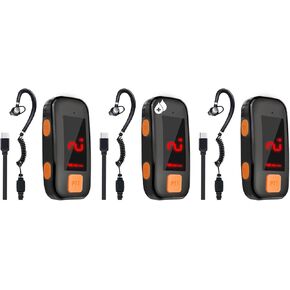 Super Mini Walkie Talkies Pro with Waterproof Upgrade, Two Way Radio Portable FM Transceiver, Small Walkie Talkie for Outdoor, Skiing, Hiking, Baseball, Restaurant, Security, Golf, Yacht, 3 Pack