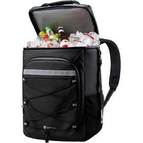 36 Can Insulated Backpack Cooler, Leakproof Waterproof Soft-Sided Cooler Bag, Large Capacity Portable Cooler for Camping, Hiking, Picnic, Lunch & Travel, Unisex Design for Men & Women