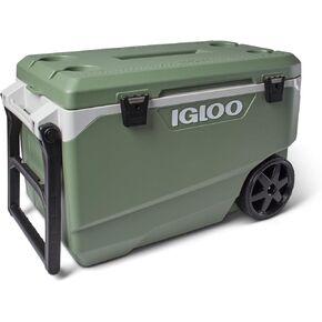 Igloo ECOCOOL 90 QT Maxcold Lattitude Cooler, Insulated Cooler Chest with Wheels, Leak-Proof Outdoor Cooler, 5-Day Ice Retention, 134 Can Capacity