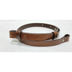 The Hunter -1" Wide Leather Rifle Sling by Militariastuffs Buffalo Leather Rifle Gun Sling, Crazy Horse