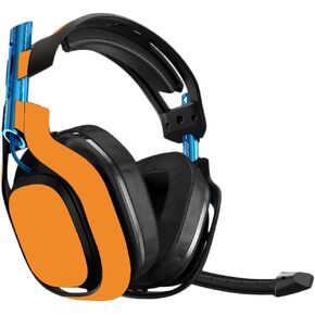 MightySkins Skin Compatible with Astro A50 3rd Generation Gaming Headset - Solid Orange Protective, Durable, and Unique Vinyl Decal wrap Cover Easy to Apply, Remove, and Change Styles Made in The USA