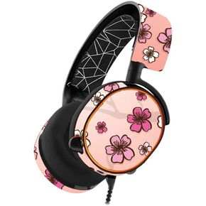 MightySkins Skin Compatible with SteelSeries Arctis 5 Gaming Headset - Cherry Blossom | Protective, Durable, and Unique Vinyl wrap Cover | Easy to Apply, Remove, and Change Styles | Made in The USA