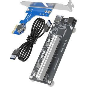 WUMZIJ PCI Express to PCI Adapter Card Converter for Desktop External Capture Sound Expansion