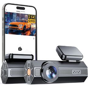 2.5K Dash Cam for Cars, VEEMENT Car Dash Cam Front, 1440P Car Dash Camera with APP, Mini Dash Cams with WDR Night Vision, 24 Hours Parking Monitor Dashcam, 160°Wide, G-Sensor