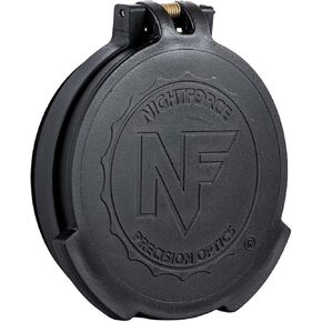 Nightforce Objective Durable Weather-Resistant Spring-Loaded Flip-Up Rotational Lens Caps with Thread-in Attachment