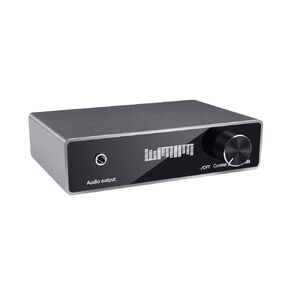 Optical to 3.5mm/Aux Converter - Premium Silver Aluminum DAC Adapter with Volume Control, SPDIF to RCA Digital Analog Audio Decoder