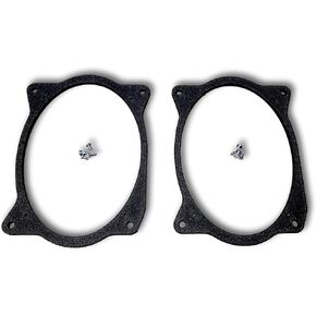 1 Pair - 6x9 6"x9" Rear Deck Speaker Adapters Compatible with 2002-2011 Camry & 2003-2013 Corolla - SPKBRK002
