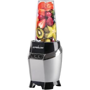 Epsilon Portable Smoothie Blender for Shakes & Smoothies, Personal Juicer Blender with 24 Oz BPA-Free Travel Cup, 1000W High-Speed Motor for Ice Crushing & Frozen Blending, LED Display