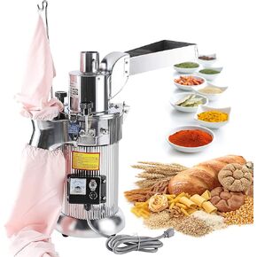 CGOLDENWALL DF-20 Hammer Mill Grinder Commercial Electric Herb Grinder Mill Industrial Automatic Continuous Spice Hammer Grain Mill Pulverizer Capacity 44 Pounds Per Hour 110V Rotate Speed 2840r/min