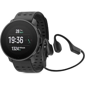 Suunto 9 Peak Pro GPS Sports Watch Black ، Sonic Bone Contuction Headphone Black