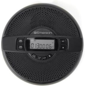 Emerson EPCD-2000 Portable Bluetooth CD Player with FM Radio, Built-in Speaker, and Rechargeable Battery – Ideal for Wireless Streaming, CD Playback, and Radio Listening On-The-Go