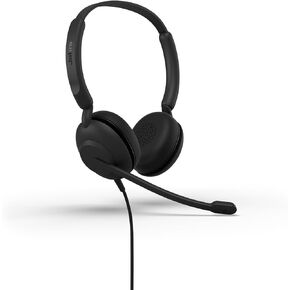 Jabra Evolve 10 Wired Headset with Noise-Cancelling Microphone for PC/Laptop Use, Easy USB-A Setup, TCO Certified, Lightweight Design, Inline Call/Volume Controls for Online Meetings, Black