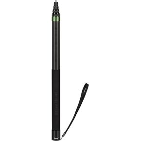 Extended Super Long 118" Invisible Carbon Fiber Selfie Stick for Insta360 X4 X3 ONE X2/X ONE GO 3S 3/2 Action 360 Camera Accessories (17"-118") (Green)