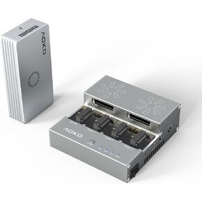 4-Bay NVMe SSD Cloner and 40Gbps M.2 NVMe Enclosure with Fan