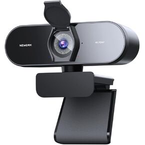 4K Webcam with Sony Sensor, PDAF Autofocus, 1080P@60FPS, 2 Noise Reduction Mics, Auto Light Correction, USB Plug&Play, Privacy Cover, 79°FOV, Streaming Camera for PC, Mac, Laptop, Video Calls