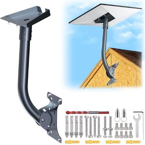 Starlink Gen 3 Mount - 360° Adjustable Heavy Duty Mounting Kit for Gen 3 Starlink Dish | All-in-One Roof/Wall/Pole Mount with Aluminum Adapter | Weatherproof Design for Home, RV, Car & Router
