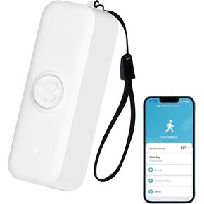 Smart Motion Sensor, WiFi PIR Motion Sensor for Alarm System, Mini Infrared Motion Sensor with App Remote Monitoring, Triggering Lights and Scenes, Compatible with Alexa.1 PCS