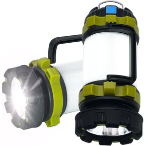 2-Pack Waterproof Rechargeable LED Lantern - 1500LM 6 Modes | 4000mAh Rechargeable Battery | Emergency Backup for Power Outages, Hurricanes, Camping & Outdoor Use | Durable & Portable
