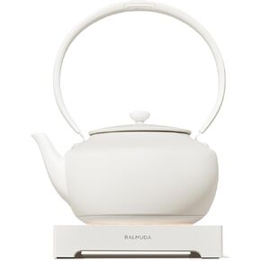 BALMUDA MoonKettle | Electric Kettle with Temp Control (122°F - 212°F) | HOLD & Keep Warm | 900ml (30 fl oz) | Soothing Ambient Light & Sound | Precision Pour Spout | Black