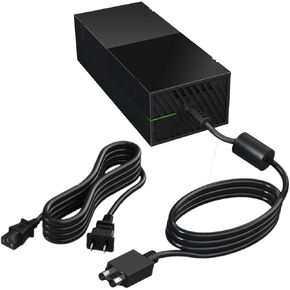 Power Supply & Power Cord Fits Xbox One Power Brick Adapter Compatible with Xbox One, AC 100-240V, by RQG, Low Noise, 12V at 10.83A, 5Vsb at 1A