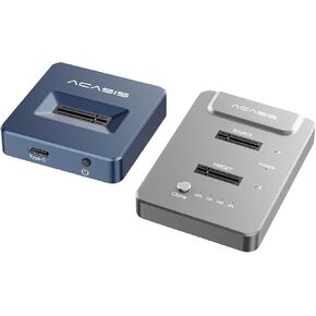 ACASIS NVMe M.2 Duplicator Dual-Bay Offline Clone & Single-Bay USB C to NVME Docking Station for M2 SSD M Key Hard Drives Enclosure