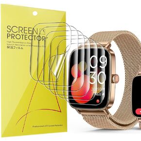 IDW28 Smart Watches Screen Protector, [6 Pack] Full Coverage TPU Clear Film Compatible for SOUYIE IDW28 1.85" Smart Watches (6 Pack)