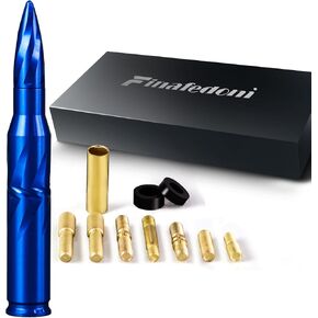 7.8in Car Truck Antenna Bullet Antenna Truck Accessories Silverado 1500 Ford F150 Dodge Ram 1500 GMC Sierra 1500 Ranger Short Replacement Antena para Carro (Blue, 7.8in Spiral Style)