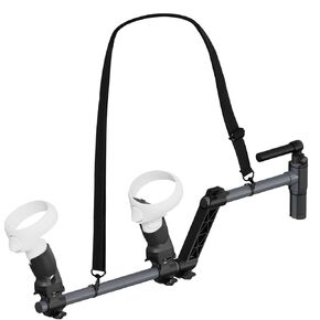 yipuvr vr gun stock متوافق مع VR meta Quest 2 Controller Grips ، VR اطلاق النار إكسسوارات Quest 2 بندقية مغناطيسية لتعزيز الشعور الحقيقي واستقرار التحكم (أسود)