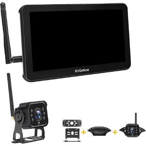 RV Backup Camera Wireless with 7 Inch Touchscreen Monitor for Furrion System, Plug and Play, Rear View Camera Clear Night Vision HD 1080P for Trailer Trucks Camper Motorhome