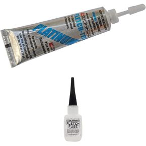 Bohning Platinum Fletch Tite 3/4oz & Bohning Fletch Fuse Instant Glue Fletch Fuse Insant Glue, 1/2 oz