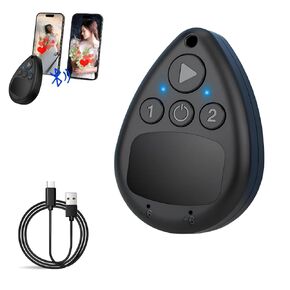 Wireless Auto Clicker for iPhone Android - Smart Automatic Screen Clicker with Bluetooth 5.0 Dual Connection, No USB Cord & 2-Speed Touch Panel 15mm Ultra-Thin Phone Tapper for Live Streams/Gaming