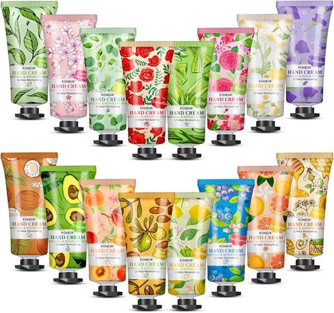 64 Pack Moisturizing Hand Cream Set For Women, Easter Basket Stuffers, Bulk Hand Lotion Travel Size for Dry Cracked Hands, Mini Hand Cream for Mothers Day Gifts and Teacher Appreciation Gifts in Saudi Arabia