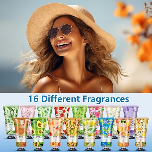 64 Pack Moisturizing Hand Cream Set For Women, Easter Basket Stuffers, Bulk Hand Lotion Travel Size for Dry Cracked Hands, Mini Hand Cream for Mothers Day Gifts and Teacher Appreciation Gifts in Saudi Arabia