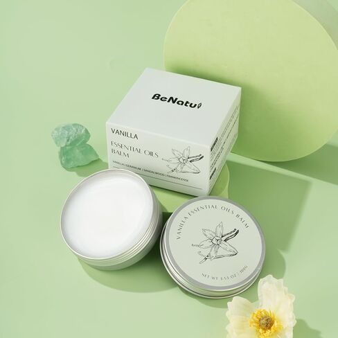 Benatu Rose Oil Massage Balm للعناية بالبشرة الجافة ، وزبدة الجسم المعطرة مع فيتامين E للنساء والرجال ، وزيت الجسم الرطب والاندفاع ، ويمزج مع الأرز ، Ylang Ylang ، Patchouli 3.53 أوقية in Kuwait