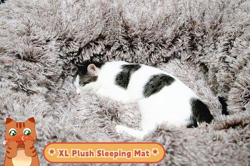 XxingSheep Extra Large Cat Tunnel Bed for Indoor Cats Peekaboo Cat Cave Donut with Center Mat in Saudi Arabia