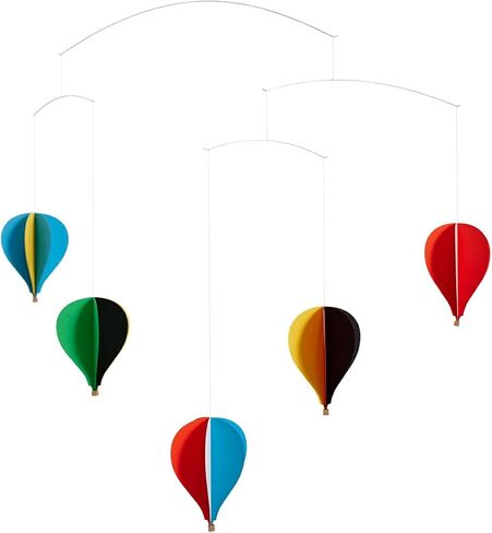 Balloon 3 Hanging Nursery Mobile - 18 Inches - High Quality - Handmade in Denmark by Flensted in Saudi Arabia