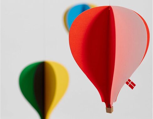 Balloon 3 Hanging Nursery Mobile - 18 Inches - High Quality - Handmade in Denmark by Flensted in Saudi Arabia
