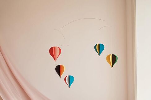 Balloon 3 Hanging Nursery Mobile - 18 Inches - High Quality - Handmade in Denmark by Flensted in Saudi Arabia