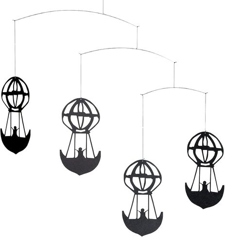 Balloon 3 Hanging Nursery Mobile - 18 Inches - High Quality - Handmade in Denmark by Flensted in Saudi Arabia