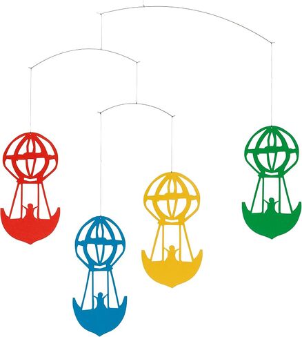 Balloon 3 Hanging Nursery Mobile - 18 Inches - High Quality - Handmade in Denmark by Flensted in Saudi Arabia