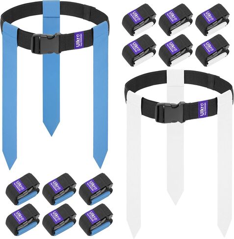 Uikro Flag Football Belts, 14 Player Flag Football Flags Set for Adult Youth Kids Sports Training Games (Red & Yellow) in Kuwait