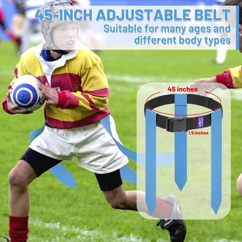 Uikro Flag Football Belts, 14 Player Flag Football Flags Set for Adult Youth Kids Sports Training Games (Red & Yellow) in Kuwait