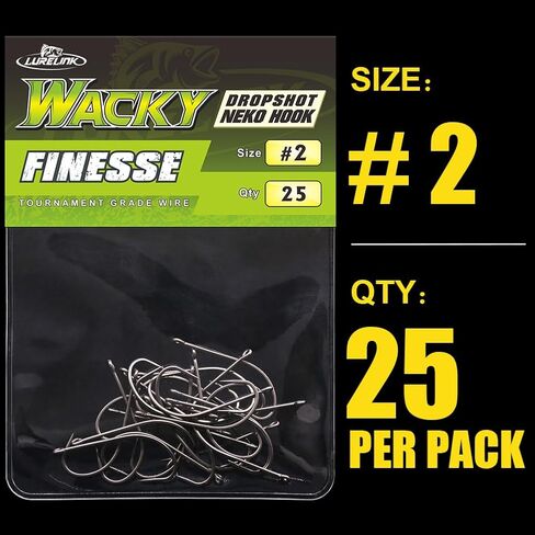 خطافات تسديدة إسقاط غريبة منصة نيكو باس صيد الأسماك الحجم الحجم 2/0 ~#4 25PACK BULK in Kuwait