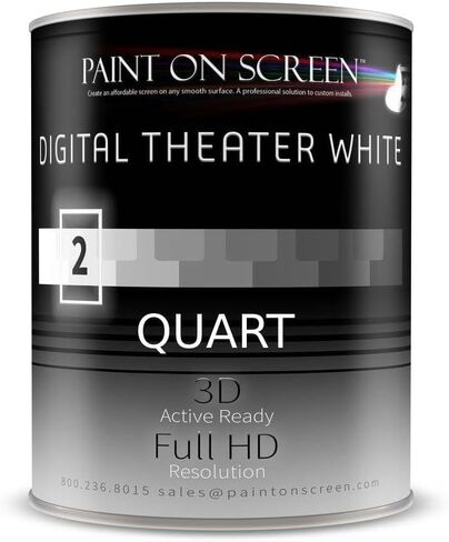 S1 Ultimate Contrast Projector Screen Paint | Single-Coat Projector Screen Paint For Perfect 1080 HD & 4K UHD Clarity | Designed For High-End Home Entertainment Spaces | 1 Gallon in Kuwait