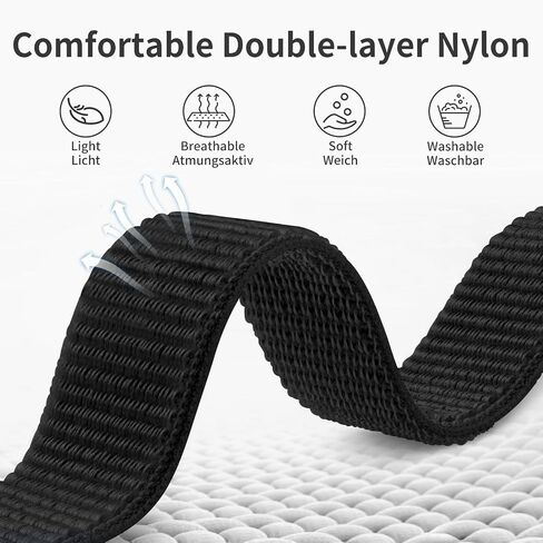Nylon Sport Ankle/Arm Band Compatible with Fitbit Versa 4/Fitbit Versa 3 /Fitbit Sense 2/Fitbit Sense Bands,Elastic Nylon Braided Arm Strap Replacement Ankle band for Women Men in Saudi Arabia