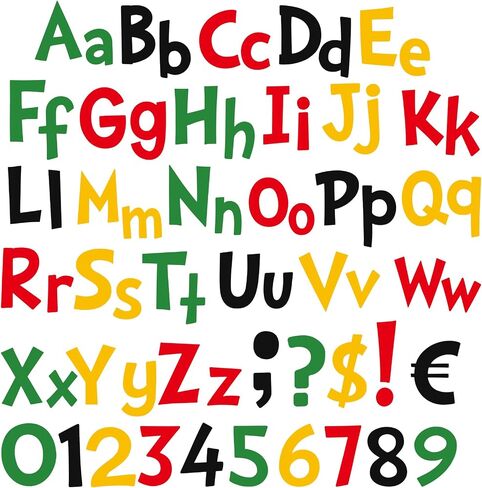 Tenare 134 Pieces 5 Inch Bulletin Board Letters Alphabet Numbers Combo Set Letter Cutouts for Bulletin Board Display Home Decor(Morandi Color) in Saudi Arabia