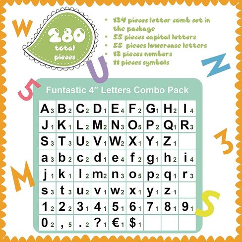 Tenare 134 Pieces 5 Inch Bulletin Board Letters Alphabet Numbers Combo Set Letter Cutouts for Bulletin Board Display Home Decor(Morandi Color) in Saudi Arabia