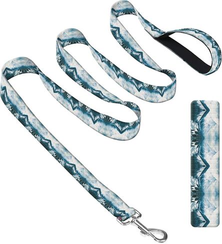 Dog Leash with Neoprene Handle, Dog Training Leash, 6FT Cute Durable Polyester Dog Leashes for Medium & Large Dogs Walking Cute Brown Checkerboard in Saudi Arabia