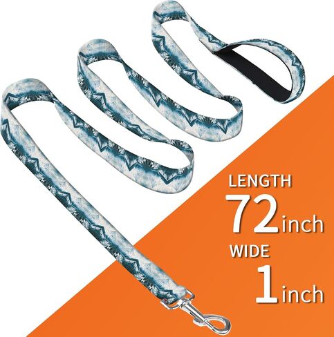 Dog Leash with Neoprene Handle, Dog Training Leash, 6FT Cute Durable Polyester Dog Leashes for Medium & Large Dogs Walking Cute Brown Checkerboard in Saudi Arabia