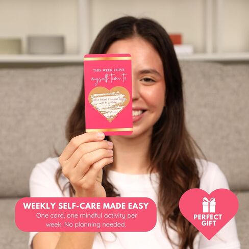 Mental Health Scratch Cards: Stress Relief & Mindfulness Kit | 52-Week Positive Scratch-Off Cards for Anxiety Relief, Emotional Well-Being, Self-Care, and Affirmation | Unique Mental Wellness Gift Box in Saudi Arabia